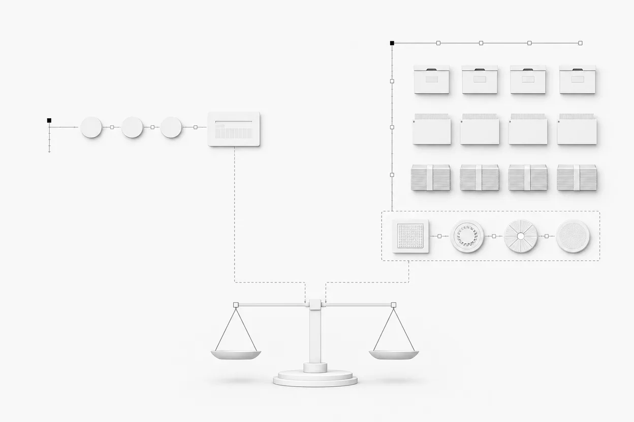 A researcher weighing free and paid AI search workloads