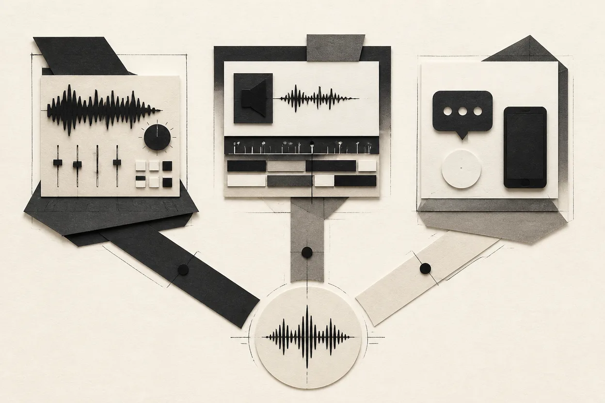 Dedicated voice platforms, editor-bundled TTS, and chat or device voices compared
