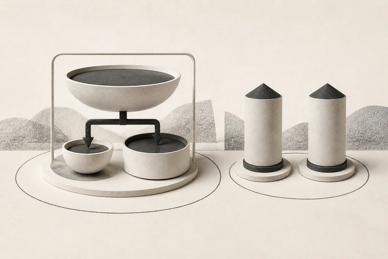 A mixed shared seat pool compared with two separate towers of personal capacity