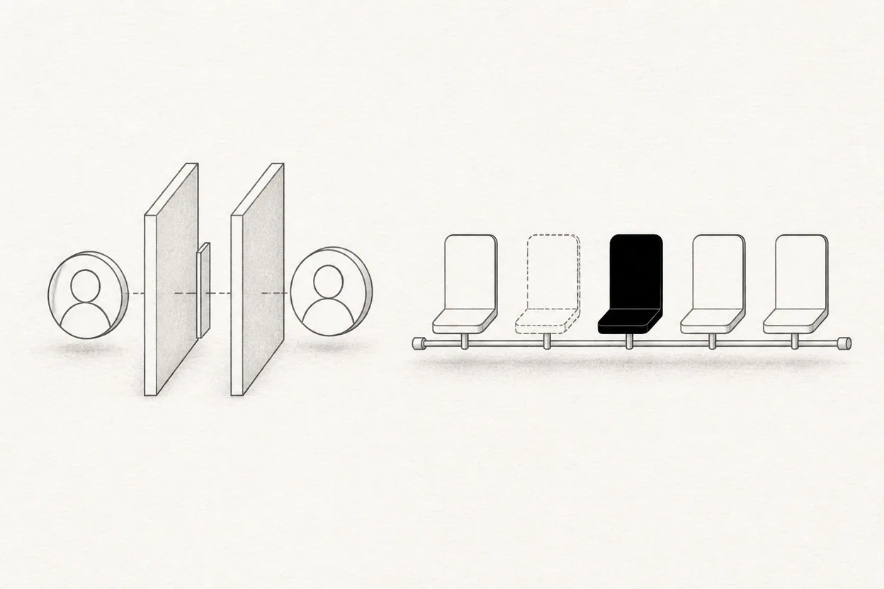 Separate paths for an unused individual payment review and a used team seat