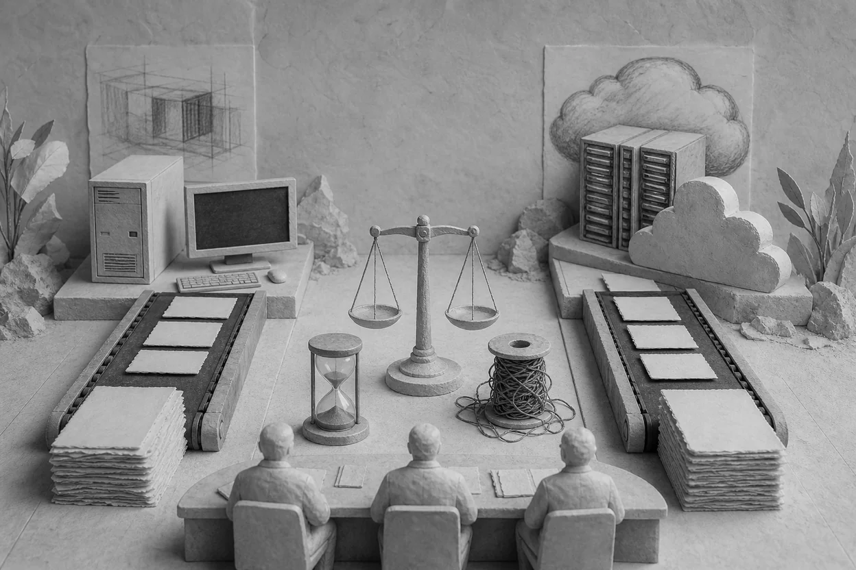 A real-work comparison of local and hosted AI judged on quality latency and review burden
