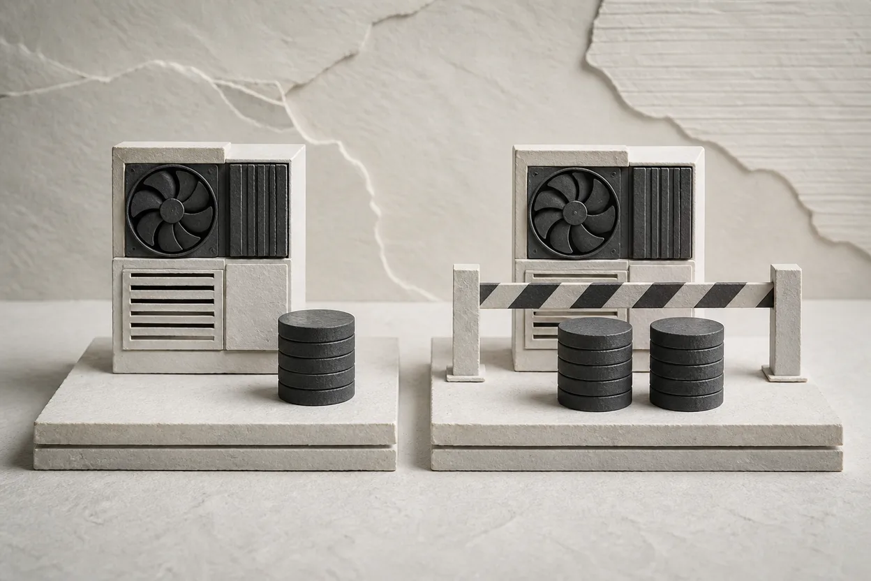 A running RunPod volume compared with the doubled storage meter after the Pod stops