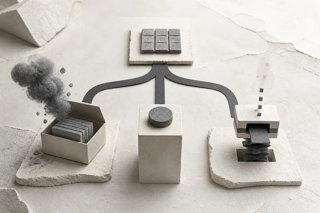 Three storage exits branching toward termination, a smaller network volume, or Serverless Flex